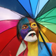 An activist at a protest demanding equality for LGBTIQ people in Medan, North Sumatra, Indonesia (Image via AP)